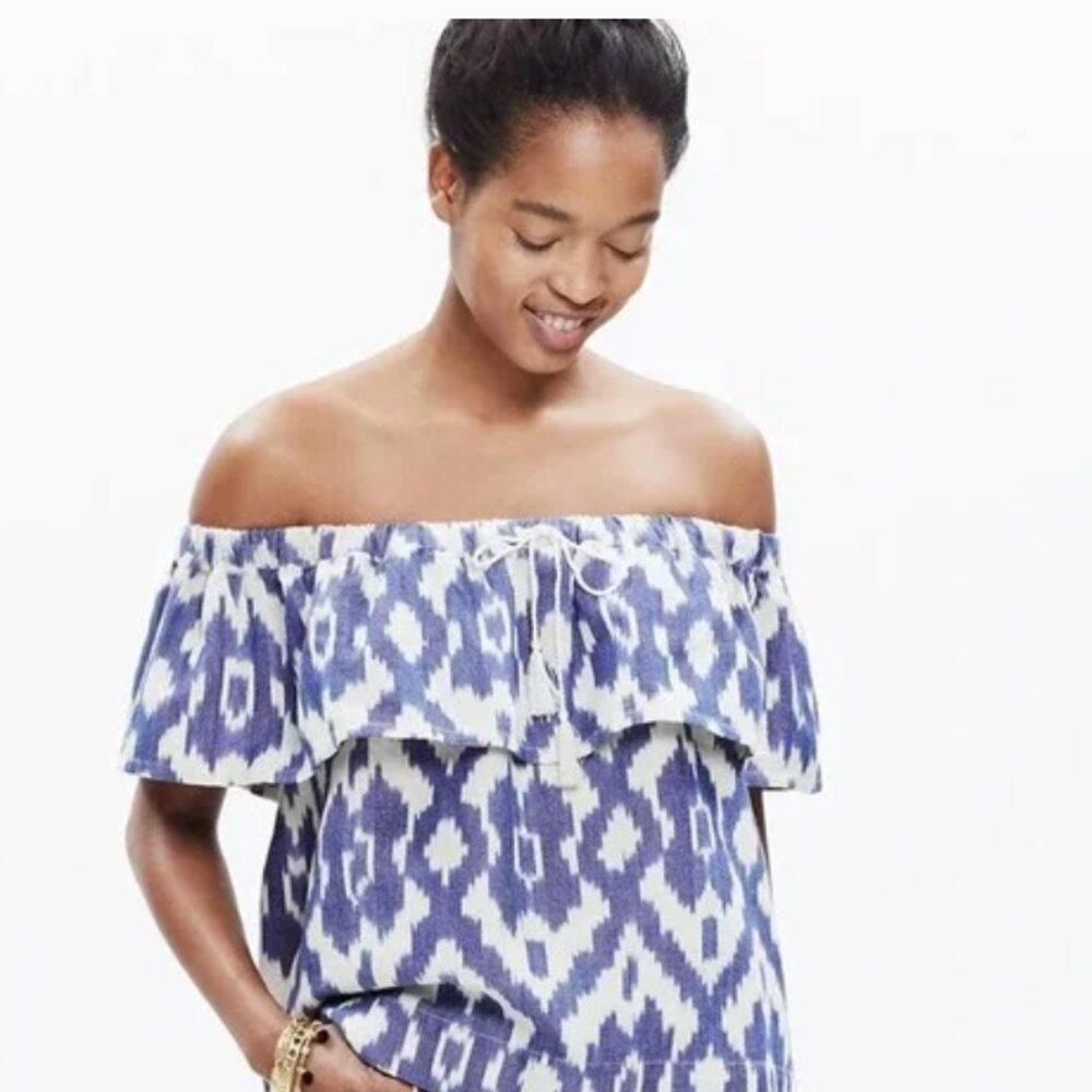 Madewell Balcony IKat Off the Shoulder Top